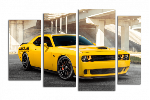 Модульная картина Dodge Challenger